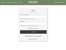 Tablet Screenshot of myaccount.birnn.com